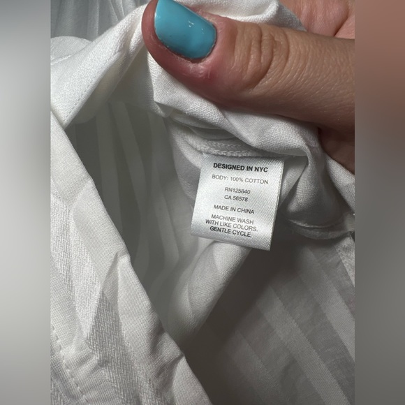 Intermix Gretchen Striped Button-Down Shirt - Picture 7 of 9